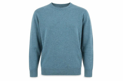 Dockers Men Blue Acrylic Crew Neck Pullover Jumper L