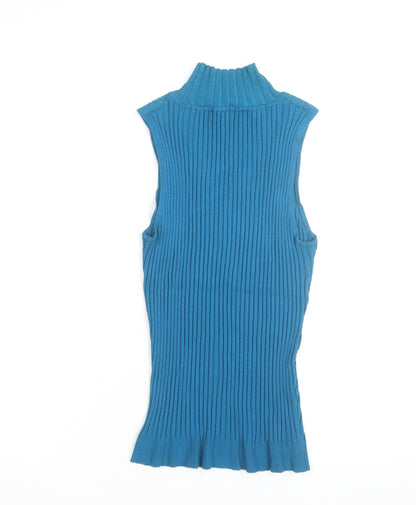 INC International Concepts Women's Blue Sleeveless Bodycon Knit Dress M