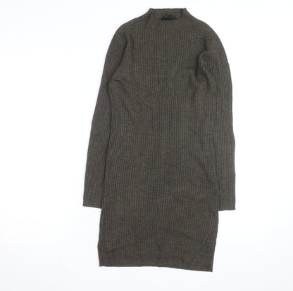 Atmosphere Women’s Green Ribbed Knit Bodycon Dress Size 10