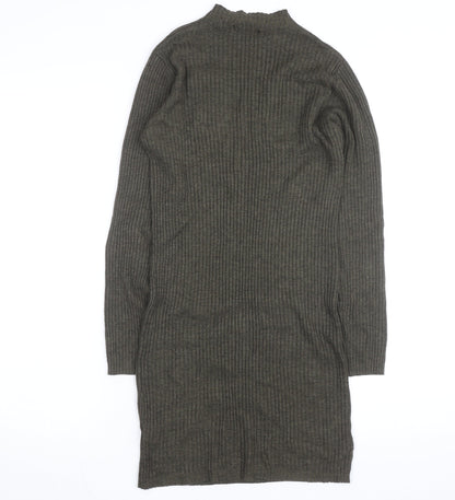 Atmosphere Women’s Green Ribbed Knit Bodycon Dress Size 10