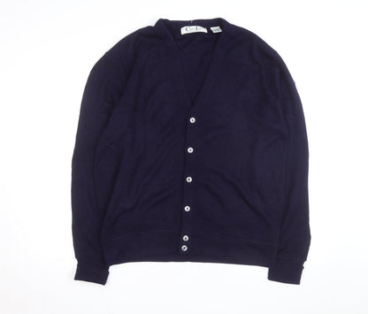 Cypress Links Men’s Blue Acrylic V-Neck Cardigan Size L Golf Wear