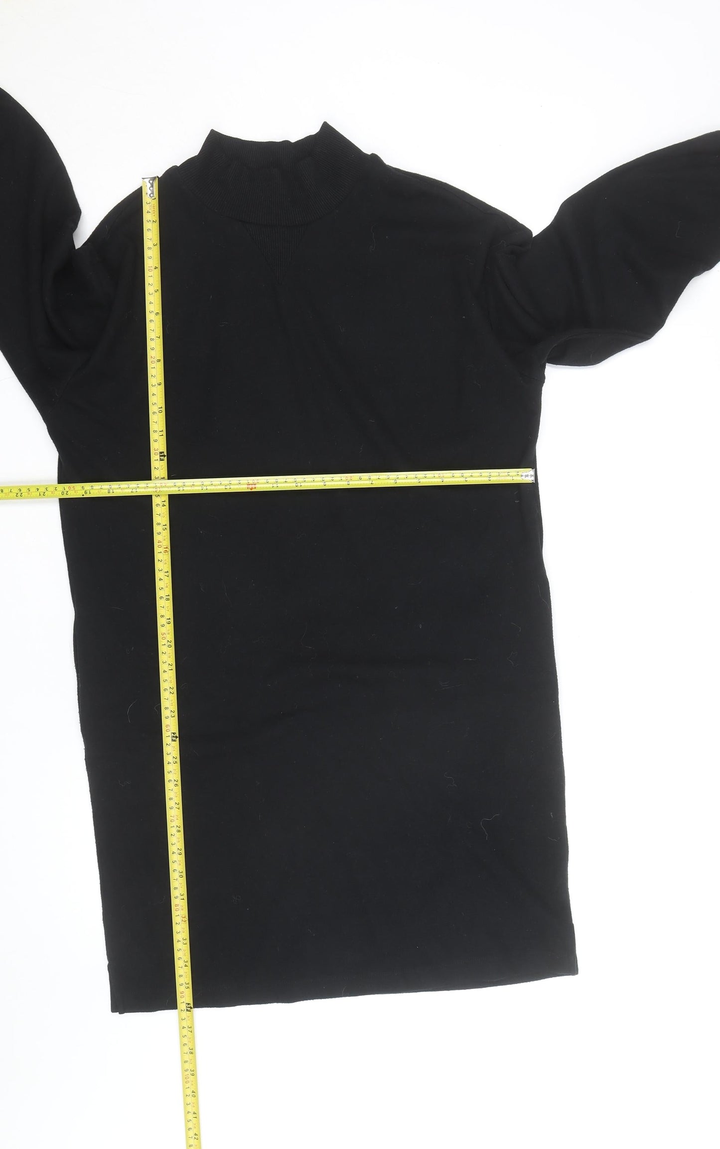 Marks and Spencer Women Black Size 10 Tunic Sweatshirt Dress