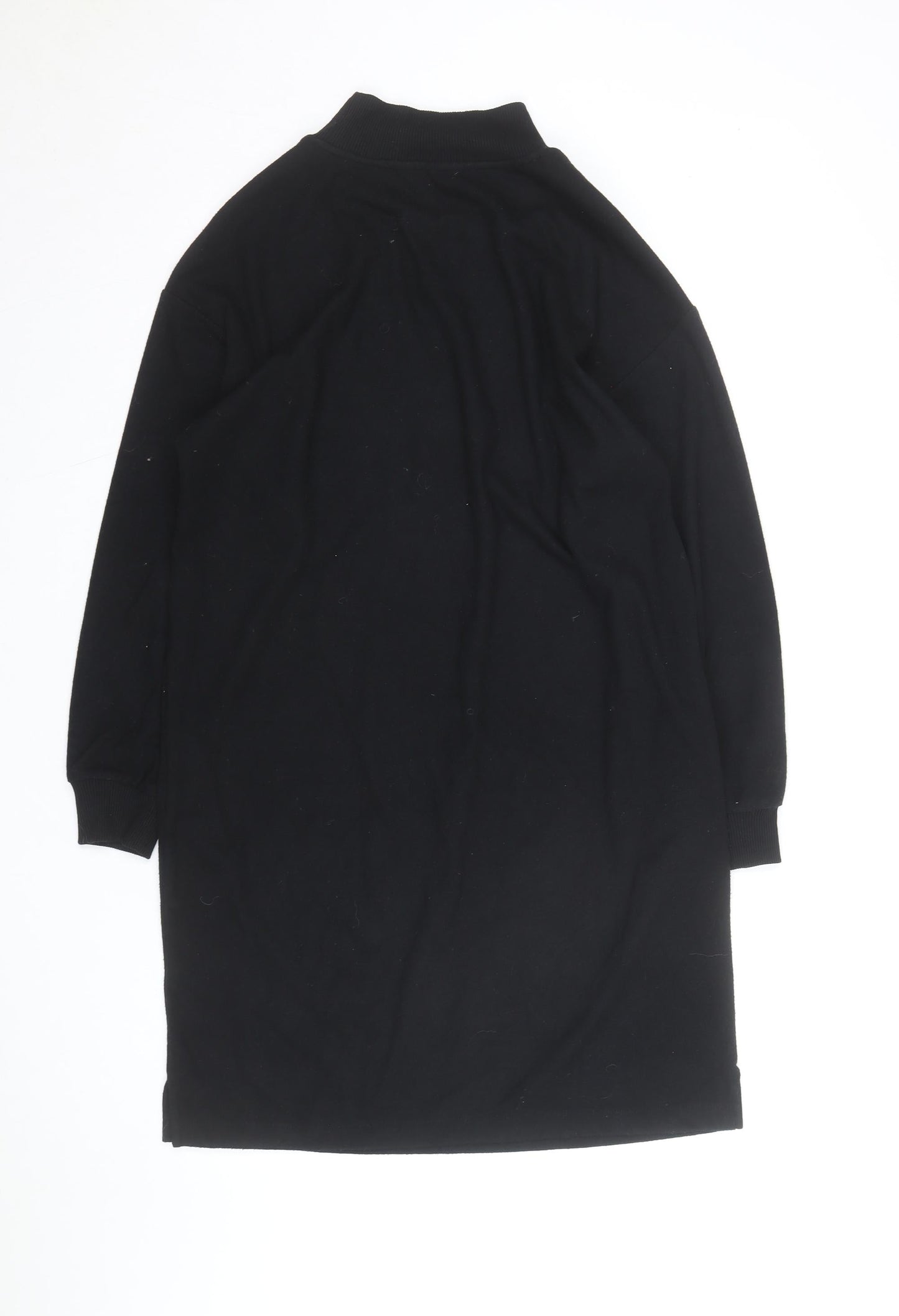 Marks and Spencer Women Black Size 10 Tunic Sweatshirt Dress