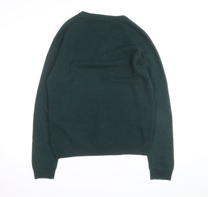 Farah Men’s Green Cotton Crew Neck Pullover Jumper Size M