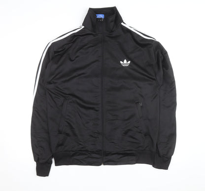 Adidas Men's Black XL Track Jacket Windbreaker Full Zip