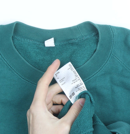 UNIQLO Men's Green XL Crew Neck Pullover Sweatshirt