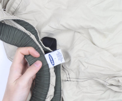 Old Navy Men’s Beige Cargo Trousers L Lightweight Belted Outdoor
