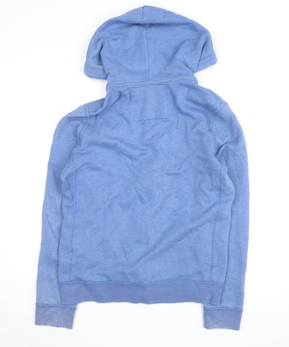 Abercrombie & Fitch Men's Blue Full Zip Hoodie M Athletic Fit