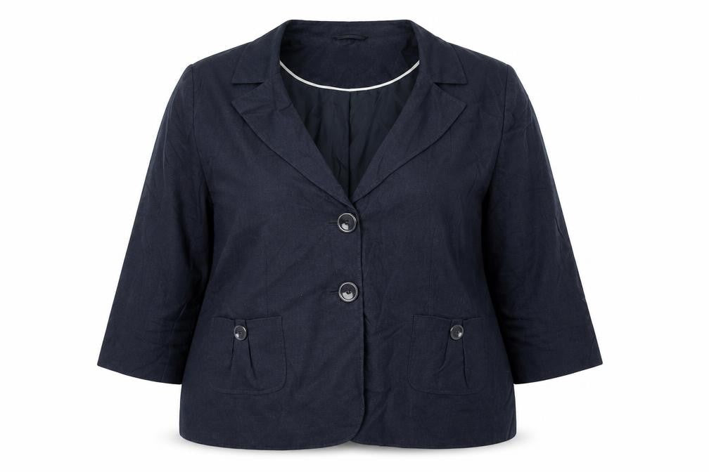Autonomy Women’s Blue Linen Blend Blazer Jacket Size 22