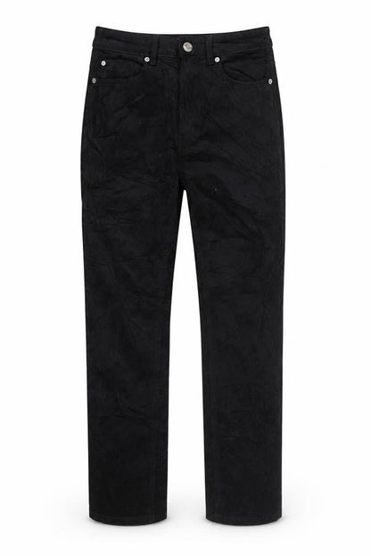 Marks and Spencer Men's Black Corduroy Straight Trousers M