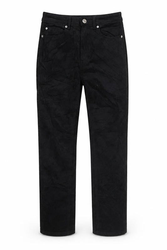 Marks and Spencer Men's Black Corduroy Straight Trousers M