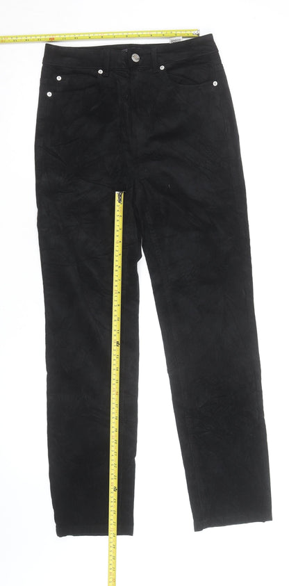 Marks and Spencer Men's Black Corduroy Straight Trousers M