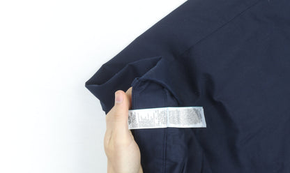 Marks and Spencer Women's Blue Cropped Wide-Leg Trousers Size 16