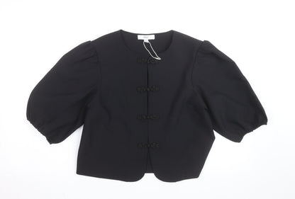 Marks and Spencer Women's Black Button Blouse Size 10 Regular