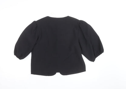 Marks and Spencer Women's Black Button Blouse Size 10 Regular