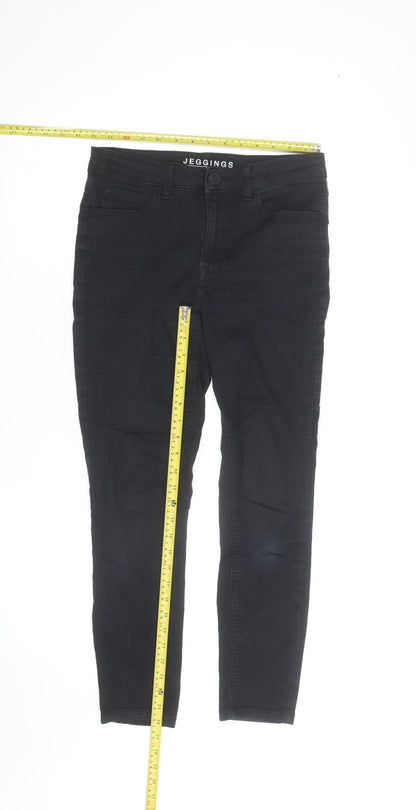 Marks and Spencer Women's Black Size 10 Jegging Trousers Denim Stretch