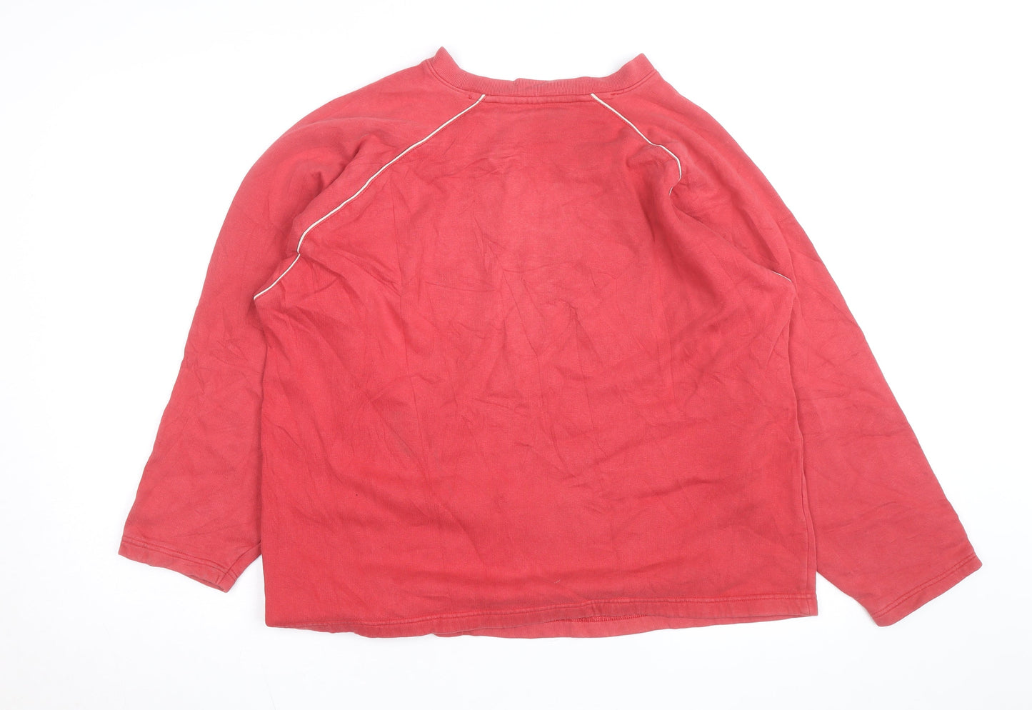 Reebok Men’s Red Logo Pullover Sweatshirt M Vintage Sportswear