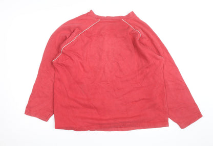 Reebok Men’s Red Logo Pullover Sweatshirt M Vintage Sportswear