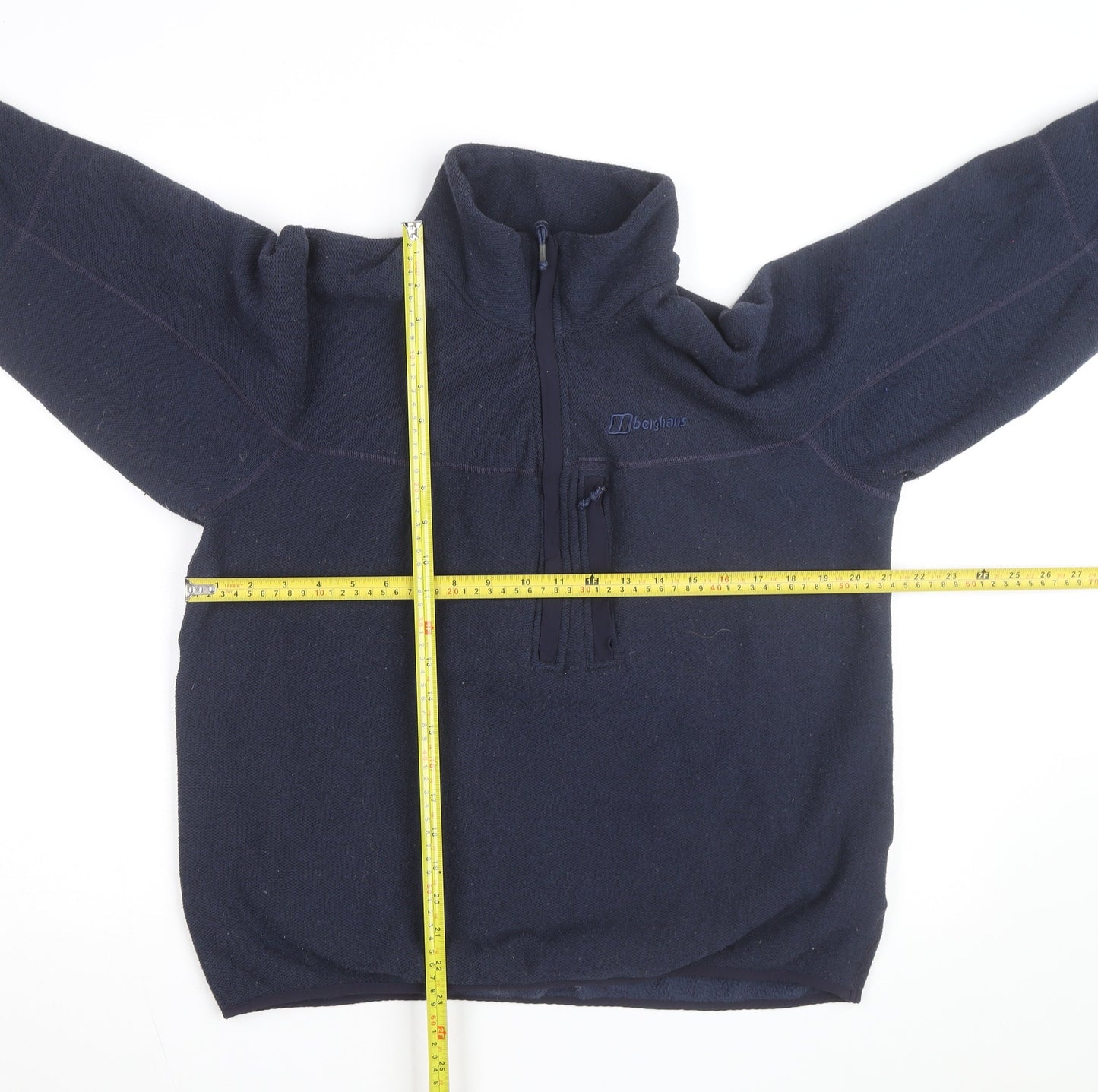Berghaus Men Blue Fleece L 1/2 Zip Outdoor Hiking Jacket