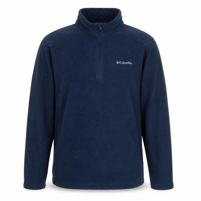 Columbia Mens Blue Fleece 1/4 Zip Pullover Sweatshirt Size L
