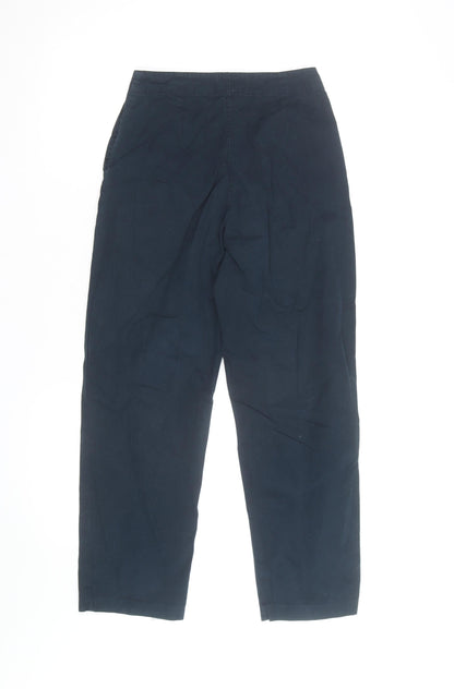 Monsoon Womens Blue Chino Trousers Size 8 Straight Leg