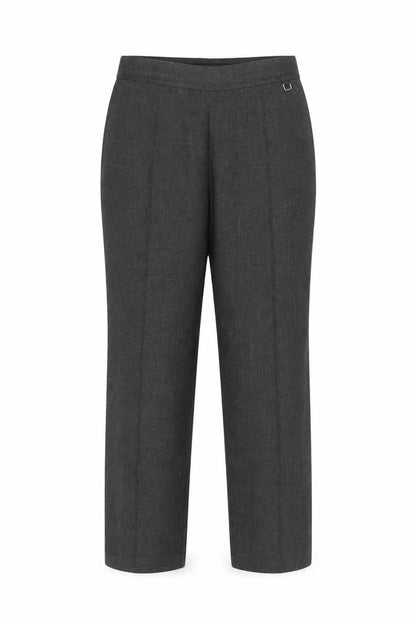 Marks and Spencer Womens Grey Size 14 Petite Stretch Work Trousers