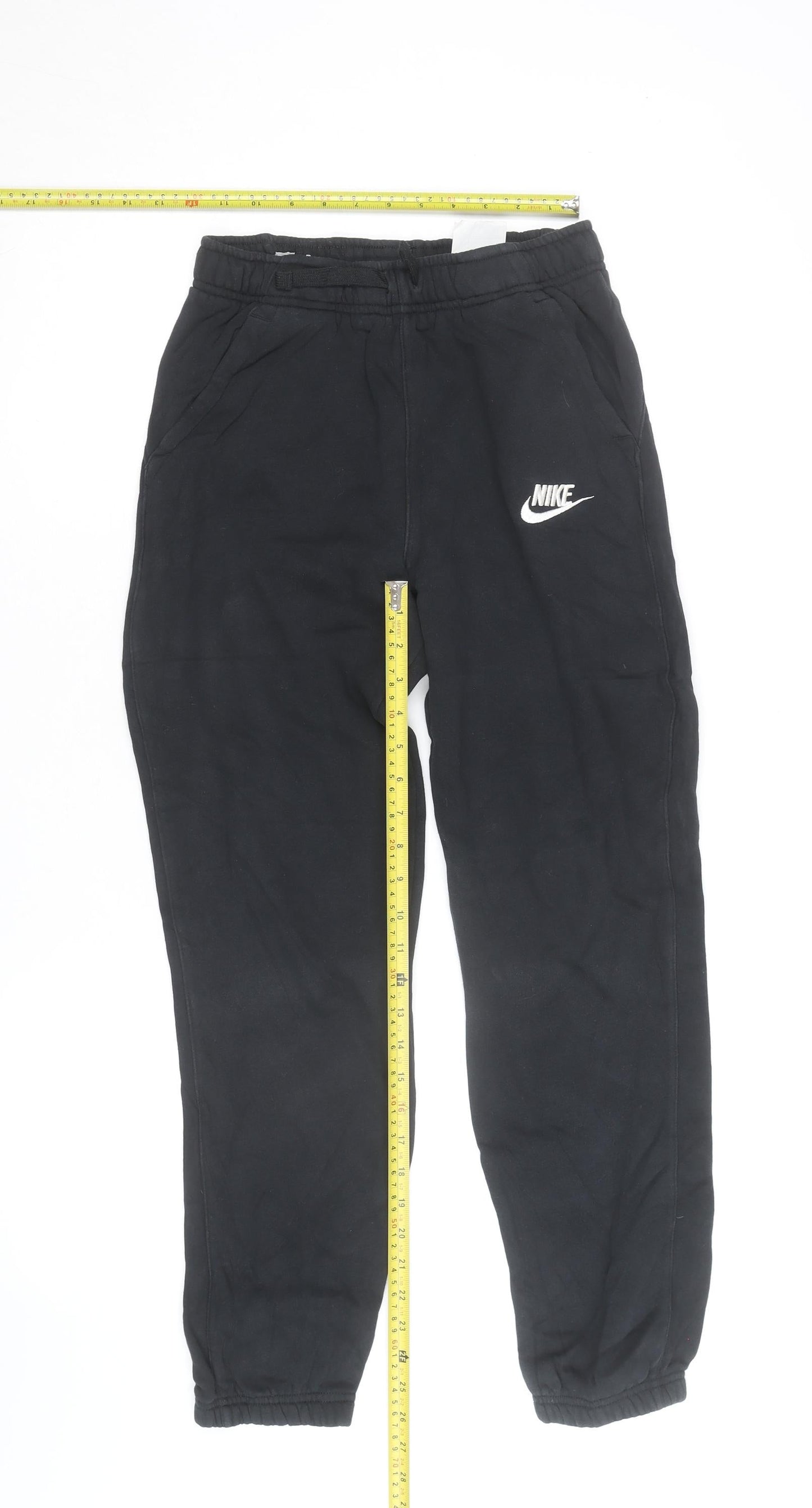 Nike Boys Black XL Jogger Sweatpants Fleece Elastic Waist Comfort Fit