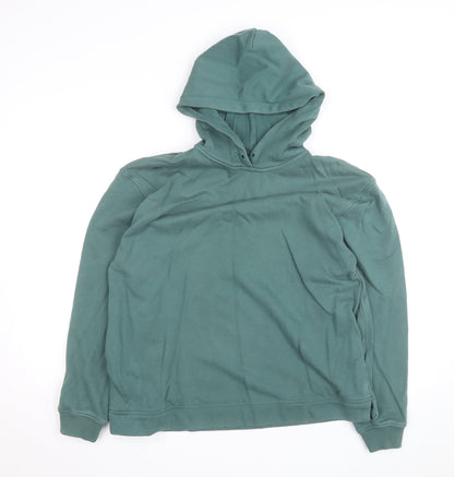 Sweaty Betty Unisex Green S Pullover Hoodie Cotton Blend