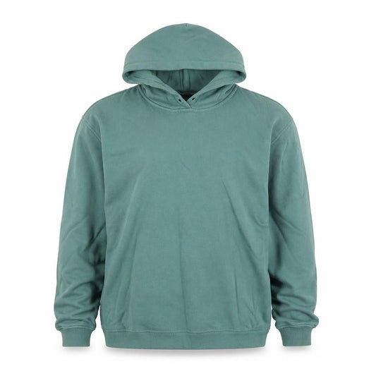 Front view of Sweaty Betty unisex green s pullover hoodie cotton blend