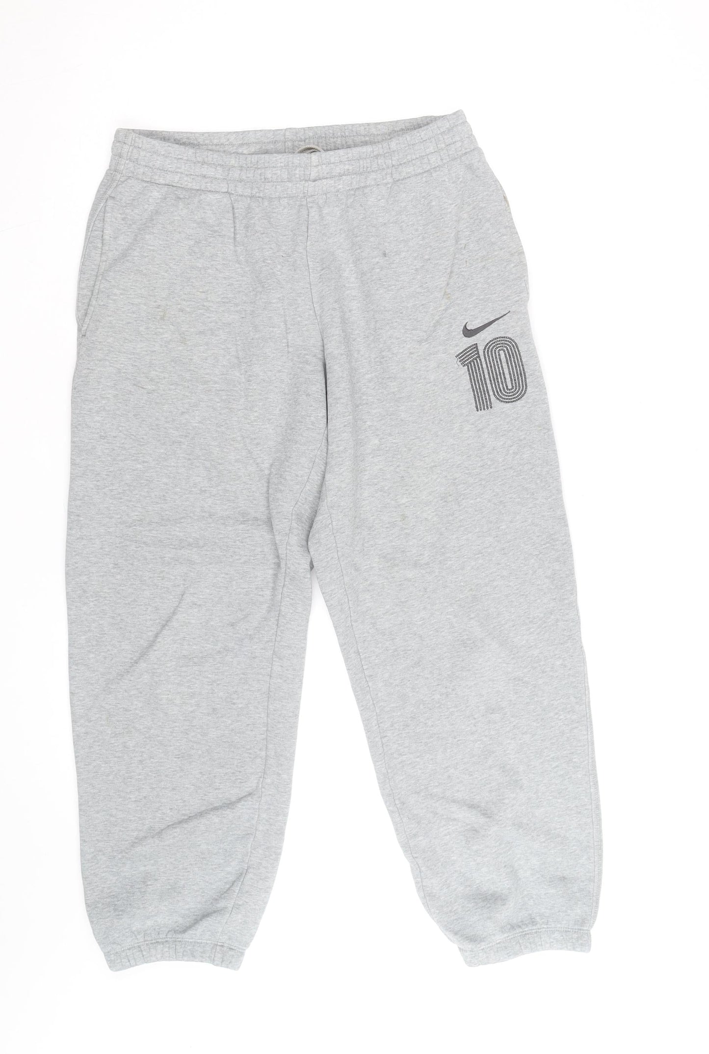 Nike Men's Grey Jogger Sweatpants Size M Elastic Waist