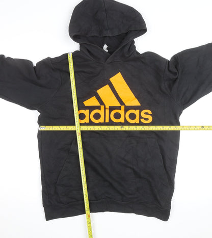 Adidas Men's Black Pullover Hoodie M Graphic Sportswear