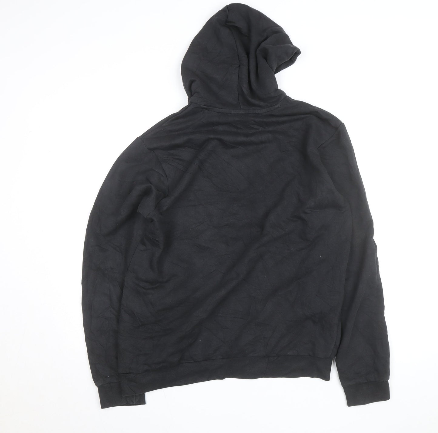 Adidas Men's Black Pullover Hoodie M Graphic Sportswear