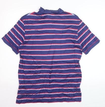 Ralph Lauren Polo Golf Men's Blue Striped Cotton Polo Shirt M