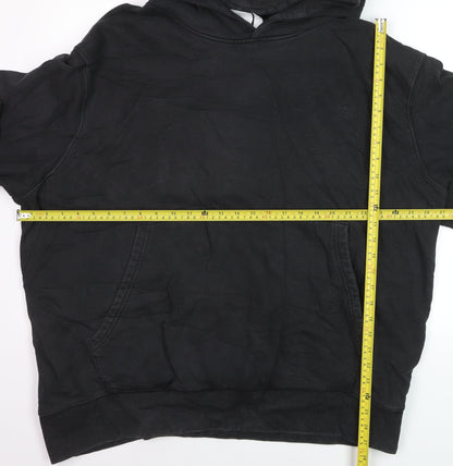 Adidas Men's Black 2XL Pullover Hoodie Cotton Fleece Sweatshirt