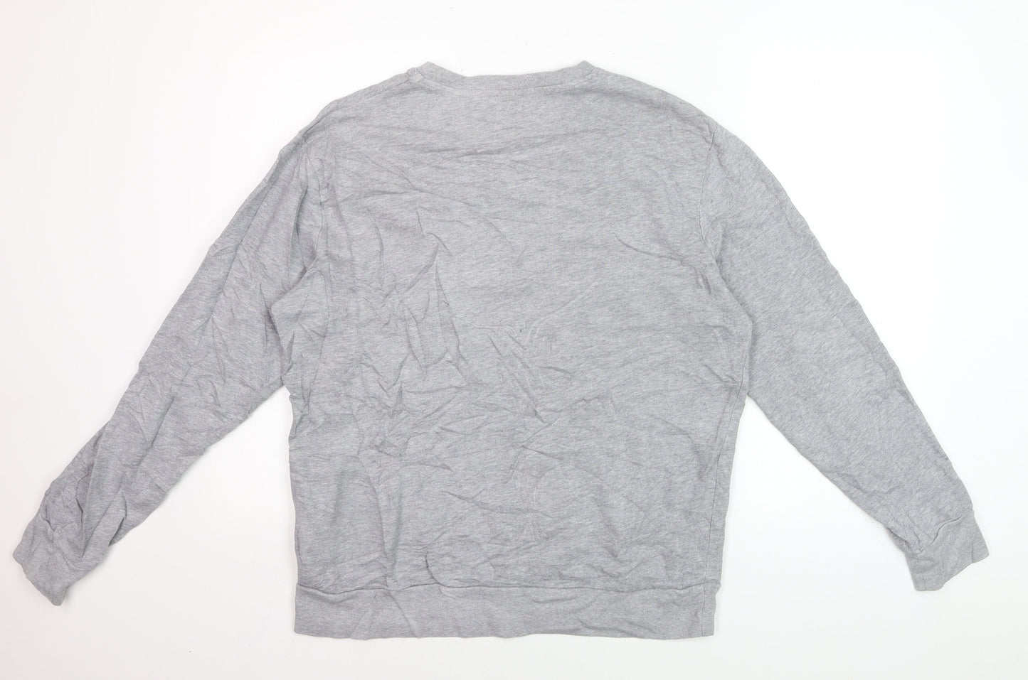 Levi's Men's Grey Logo Pullover Sweatshirt M Crew Neck Cotton