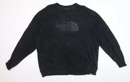 The North Face Men's Black XL Crew Neck Cotton Sweatshirt