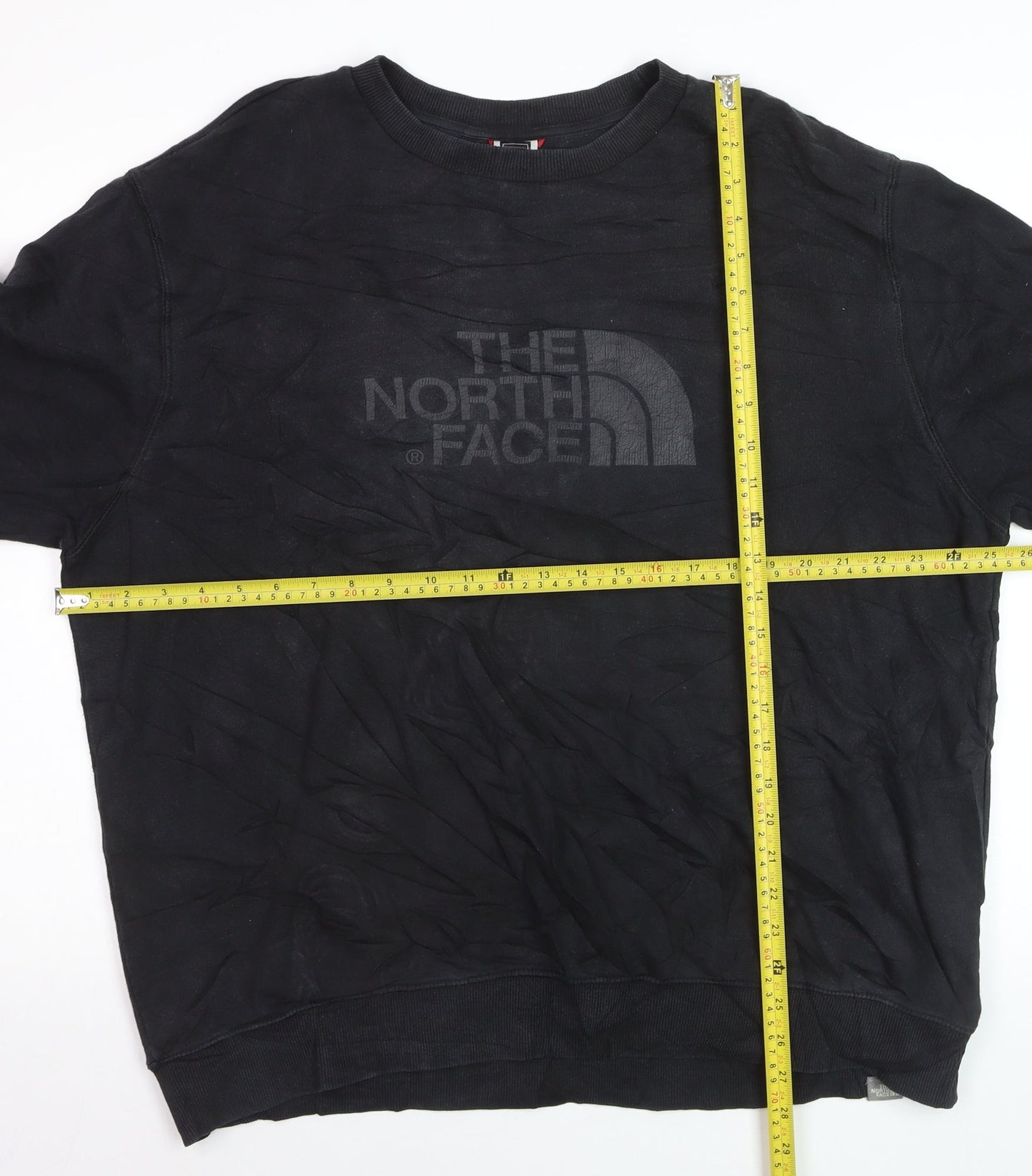 The North Face Men's Black XL Crew Neck Cotton Sweatshirt