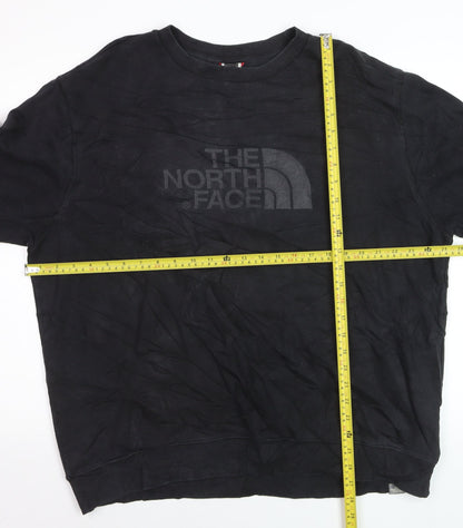 The North Face Men's Black XL Crew Neck Cotton Sweatshirt