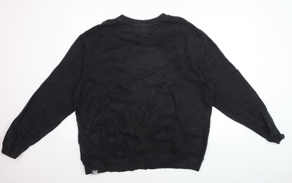 The North Face Men's Black XL Crew Neck Cotton Sweatshirt