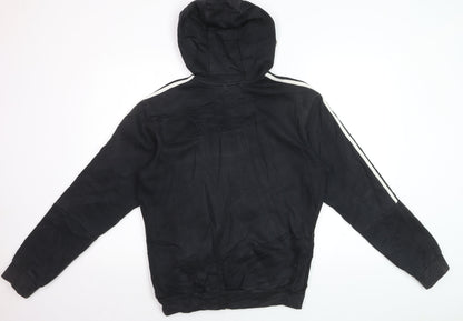 Adidas Men’s Black Full Zip Hoodie Medium Sports Fleece