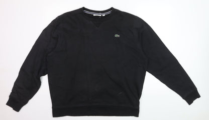 Lacoste Sport Men’s Black 3XL Pullover Crew Neck Sweatshirt