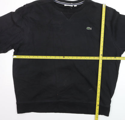 Lacoste Sport Men’s Black 3XL Pullover Crew Neck Sweatshirt