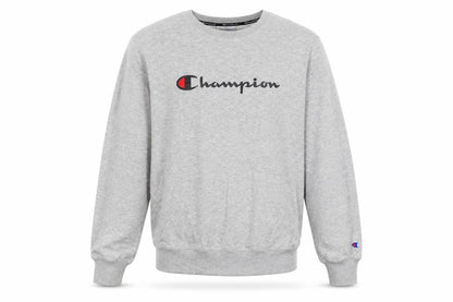 Champion Mens Grey XL Crew Neck Pullover Sweatshirt
