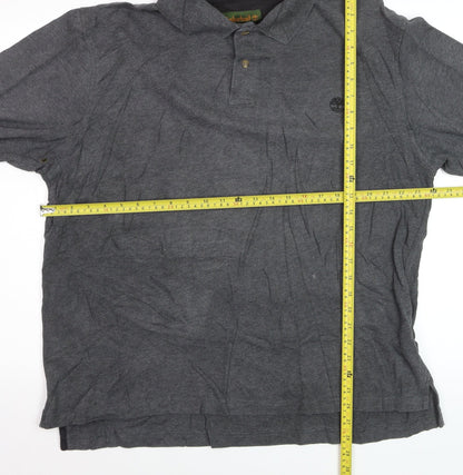Timberland Men's Grey Cotton Long Sleeve Collared Shirt XL