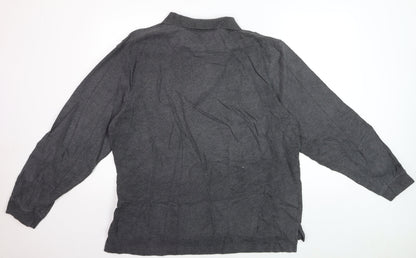 Timberland Men's Grey Cotton Long Sleeve Collared Shirt XL