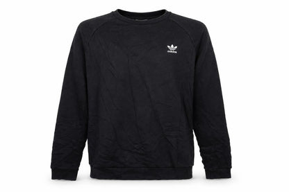 Adidas Men's Black Crew Neck Pullover Sweatshirt Size M