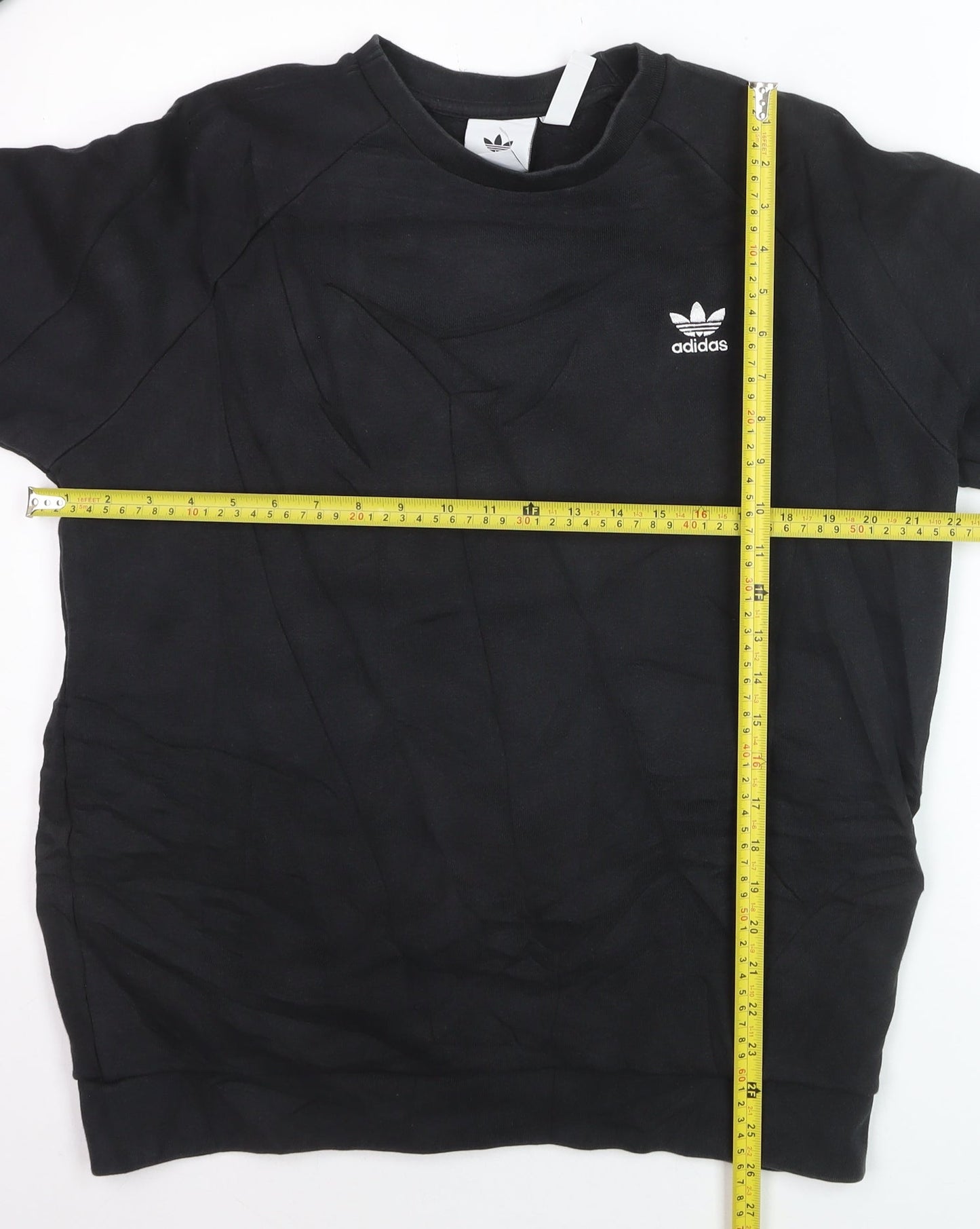Adidas Men's Black Crew Neck Pullover Sweatshirt Size M