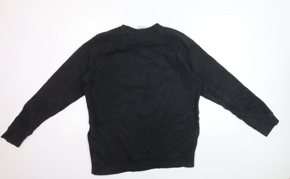 Adidas Men's Black Crew Neck Pullover Sweatshirt Size M