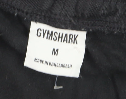 Gymshark Men's Black Jogger Trousers M Regular Fit Elastic Waist Activewear