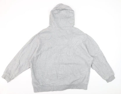 Nike Men's Grey Full Zip Hoodie XL Fleece Lined Sweatshirt